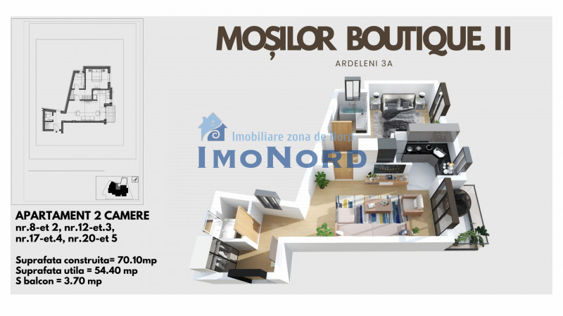 Ultracentral Dacia-Mosilor, apartament cu 2 bai 