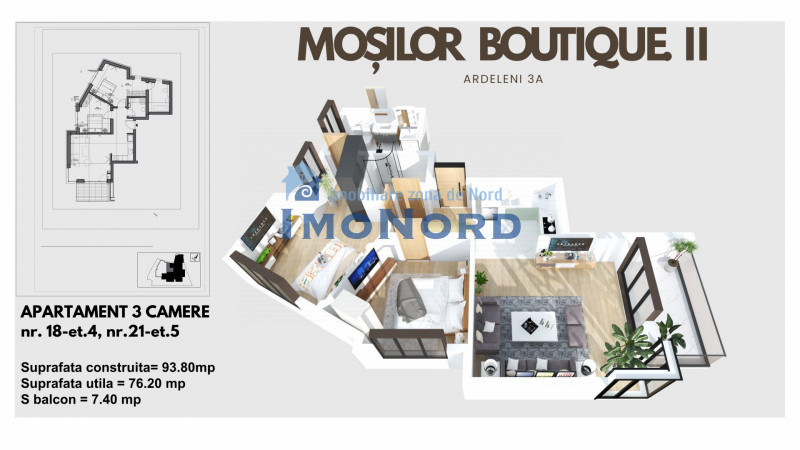 Ultracentral Dacia-Mosilor 3 camere cu priveliste !