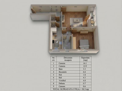 Apartament 2 camere Drumul Taberei, renovat integral, lângă metrou