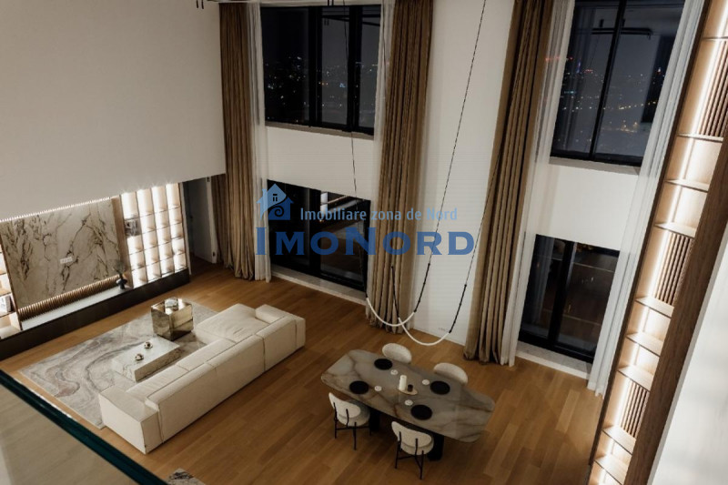 Duplex  cu 5 camere vedere panoramică spre Parcul Verdi și Lacul Floreasca