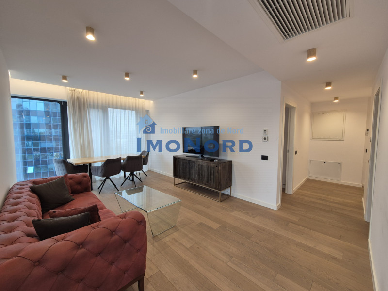 Apartament cu 2 camere în One Herăstrău Towers – Mobilat și utilat 